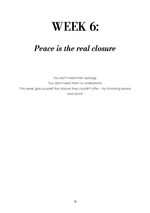 Letting Go to Let in